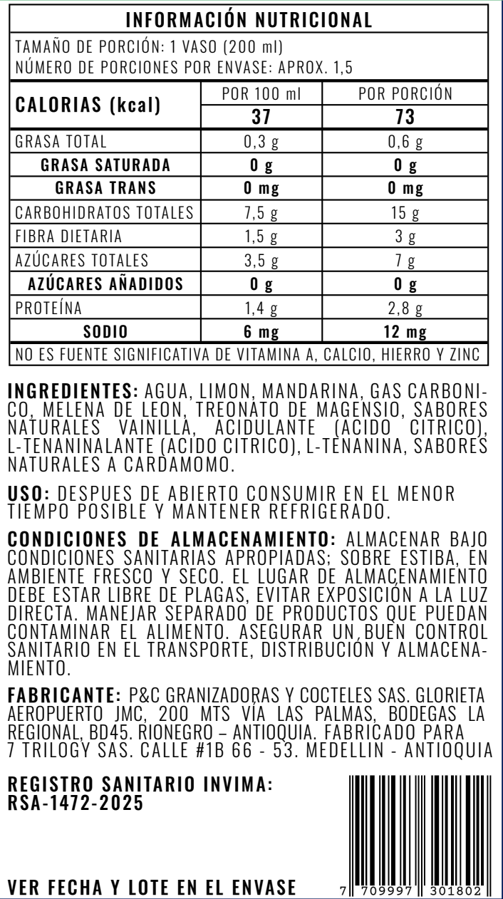 TRECE | MANDARINA - LIMÓN - CARDAMOMO